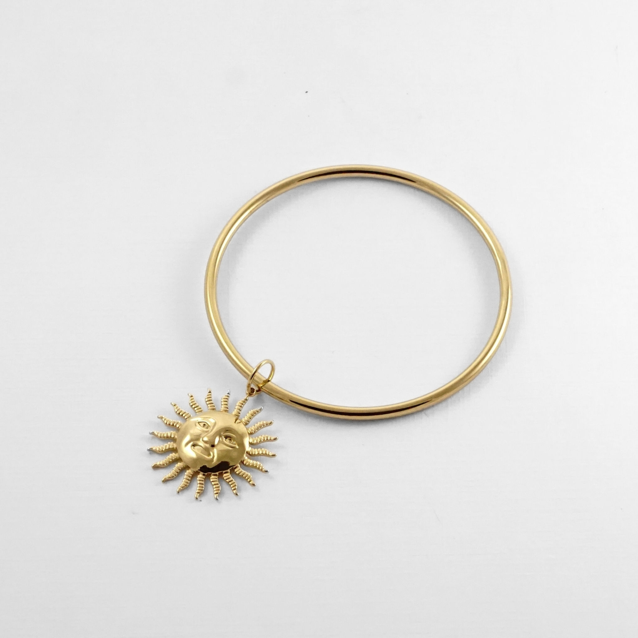 Bracelet Jonc Charms Soleil Paul