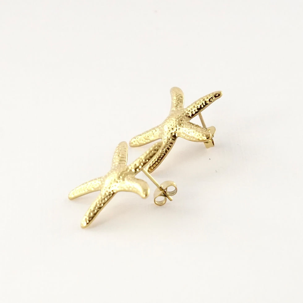 Thumbnail: Les boucles d’oreilles Klara apportent une touche solaire Avec leur forme d’étoile de mer