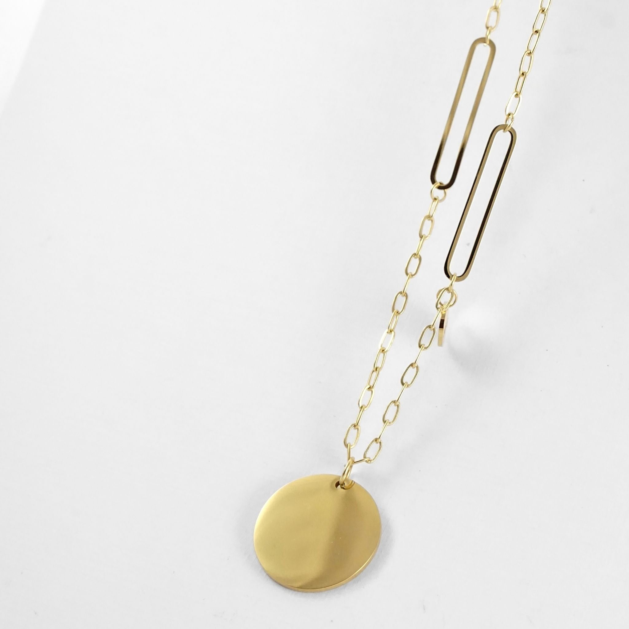 Collier long médaille Jay