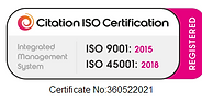 ISO Certificate 9001 ISO 45001