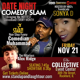 DateNight Comedy Rockford IL drinks food casino.png