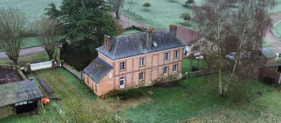 maison de campagne vue drone