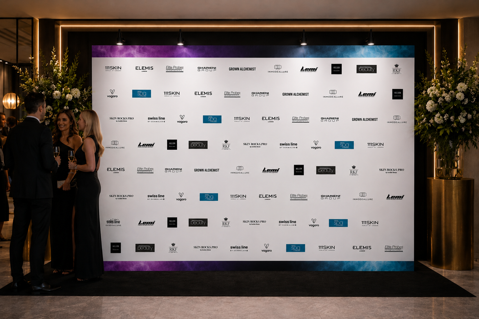 Professional Beauty/ World Spa & Wellness awards Media Wall