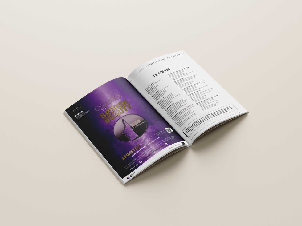 Professional Beauty Awards campaign concept design