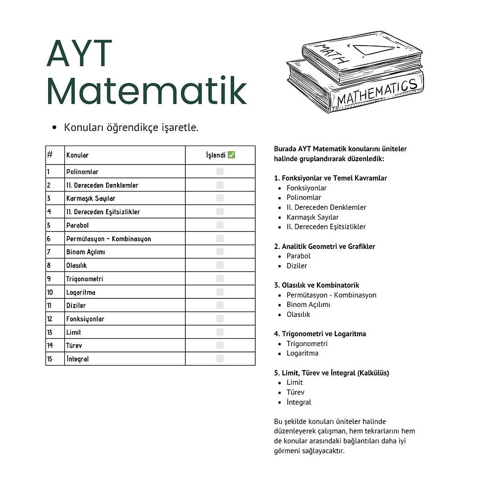 Küçük resim: 3 Ayda AYT Bitirme Programı - Eşit Ağırlık - Standart - Pdf