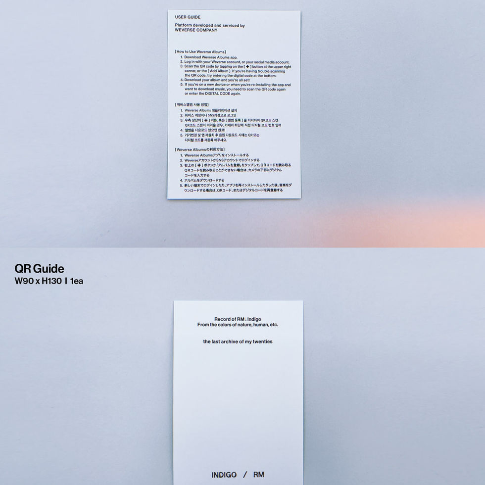 RM (of BTS) - Indigo (Postcard Edition) (Weverse Albums ver.)