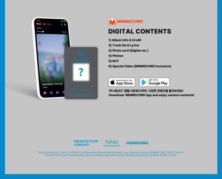 DREAMCATHCER - Apocalypse : From Us (Plateform ver.)