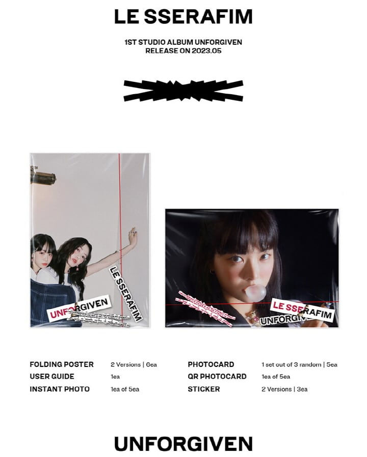 LE SSERAFIM - UNFORGIVEN (Weverse Ver.)