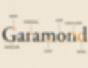 Inspiration design - Garamond font