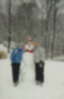 Mary making a snowman 2002