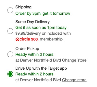 Target Checkout - Current