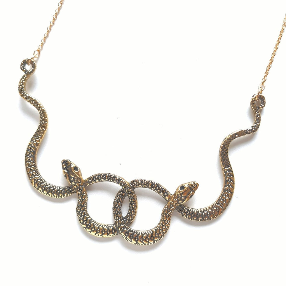 Linked Snakes Necklace