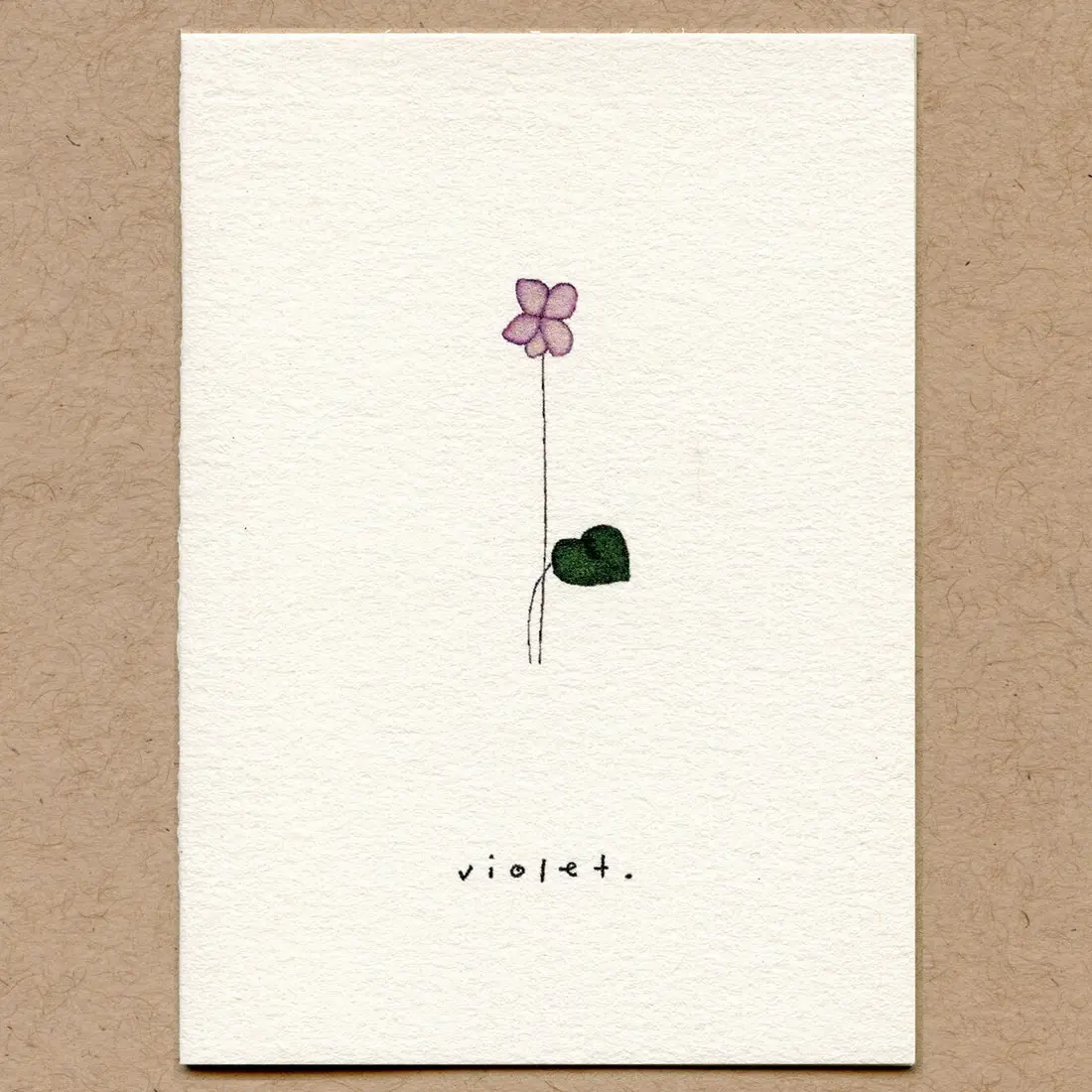 Violet Tiny Note Card