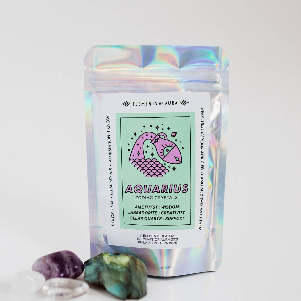 Zodiac Crystal Set: Aquarius