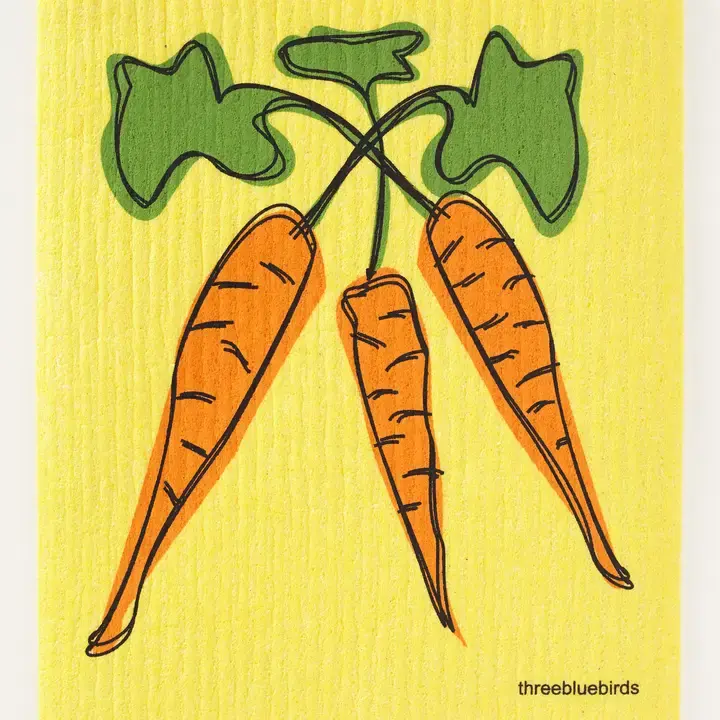 Carrots Swedish Dishcloth
