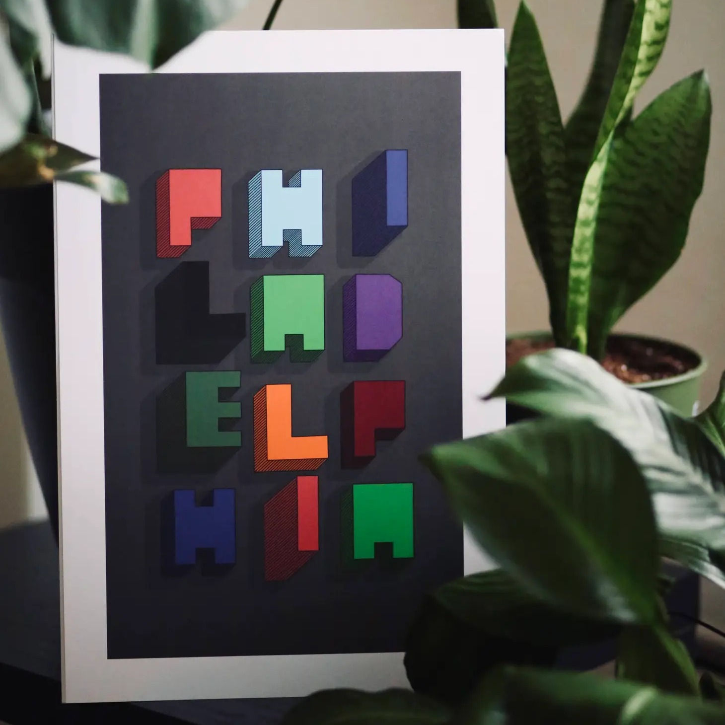 Philly Blocks Color Print