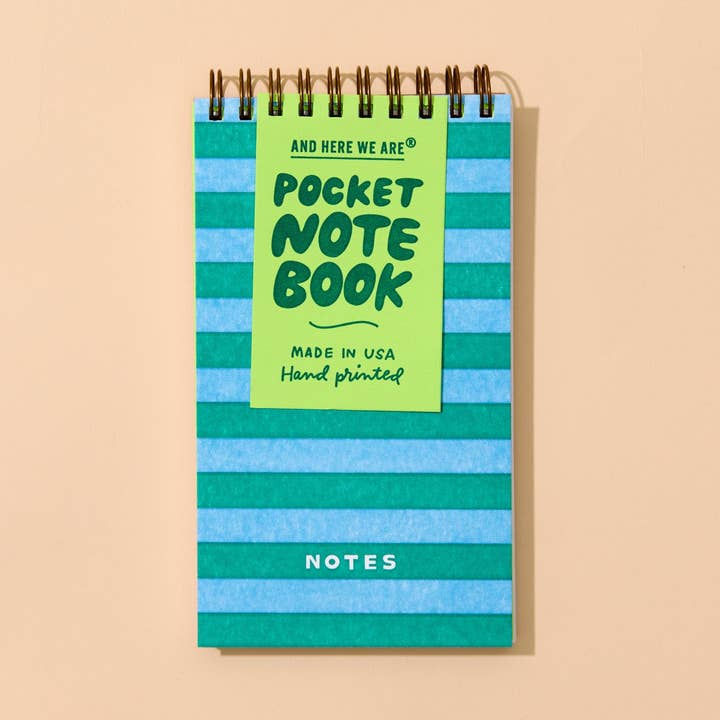Thumbnail: Small Letterpress Spiral Notebook by And Here We Are