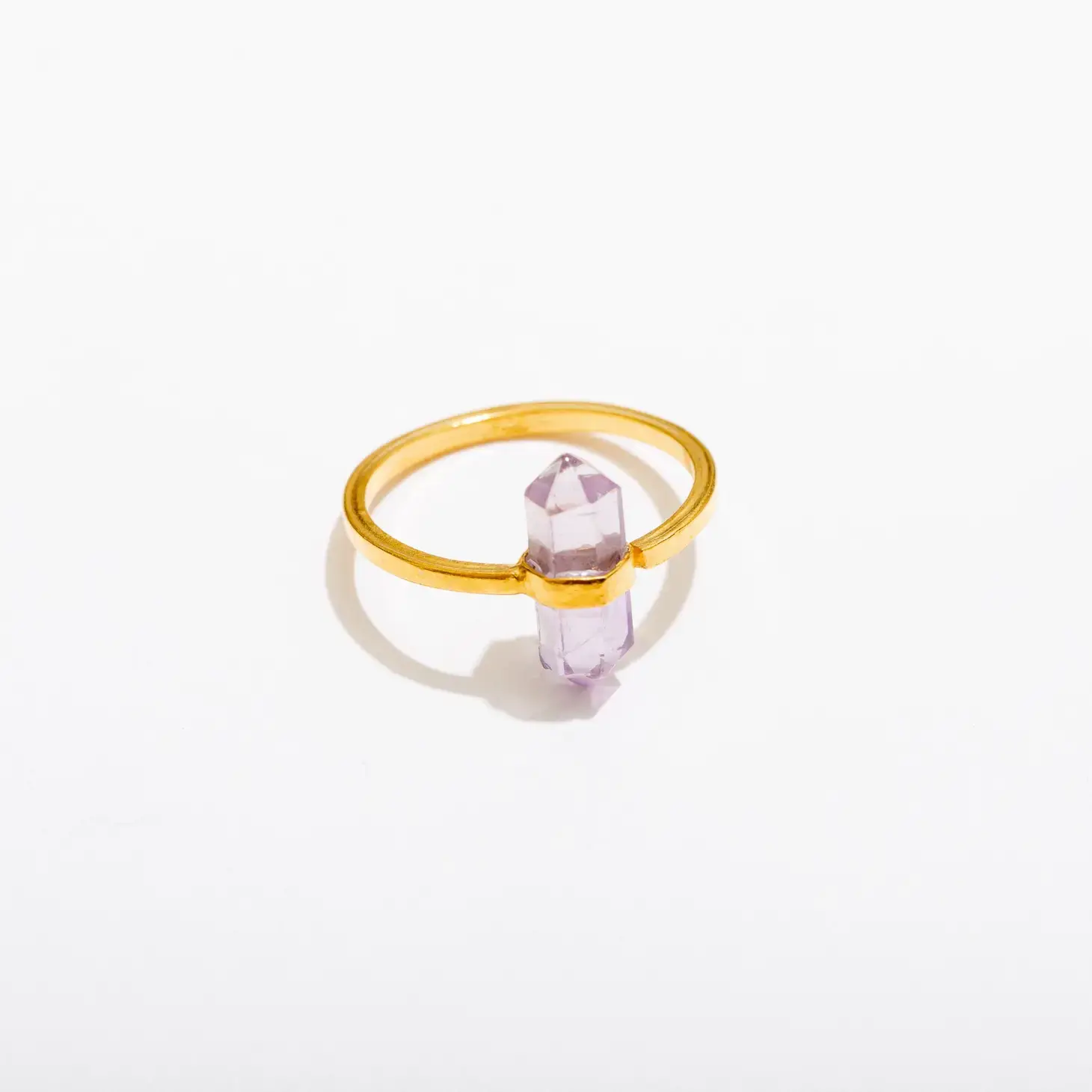 Crystal Vermeil Ring-Amethyst