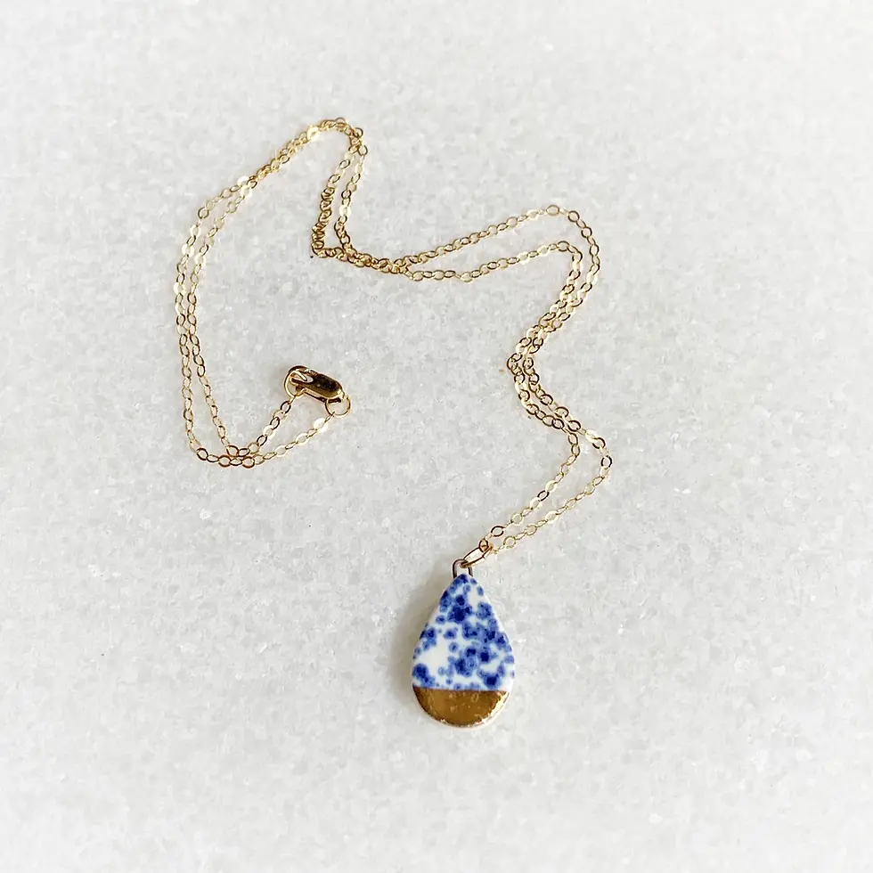 Thumbnail: Teardrop Necklace by Stitch Prism
