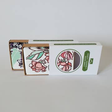 Thumbnail: Lilac & Cherry Blossom Mini Note Card Set of 8 Gift Tags