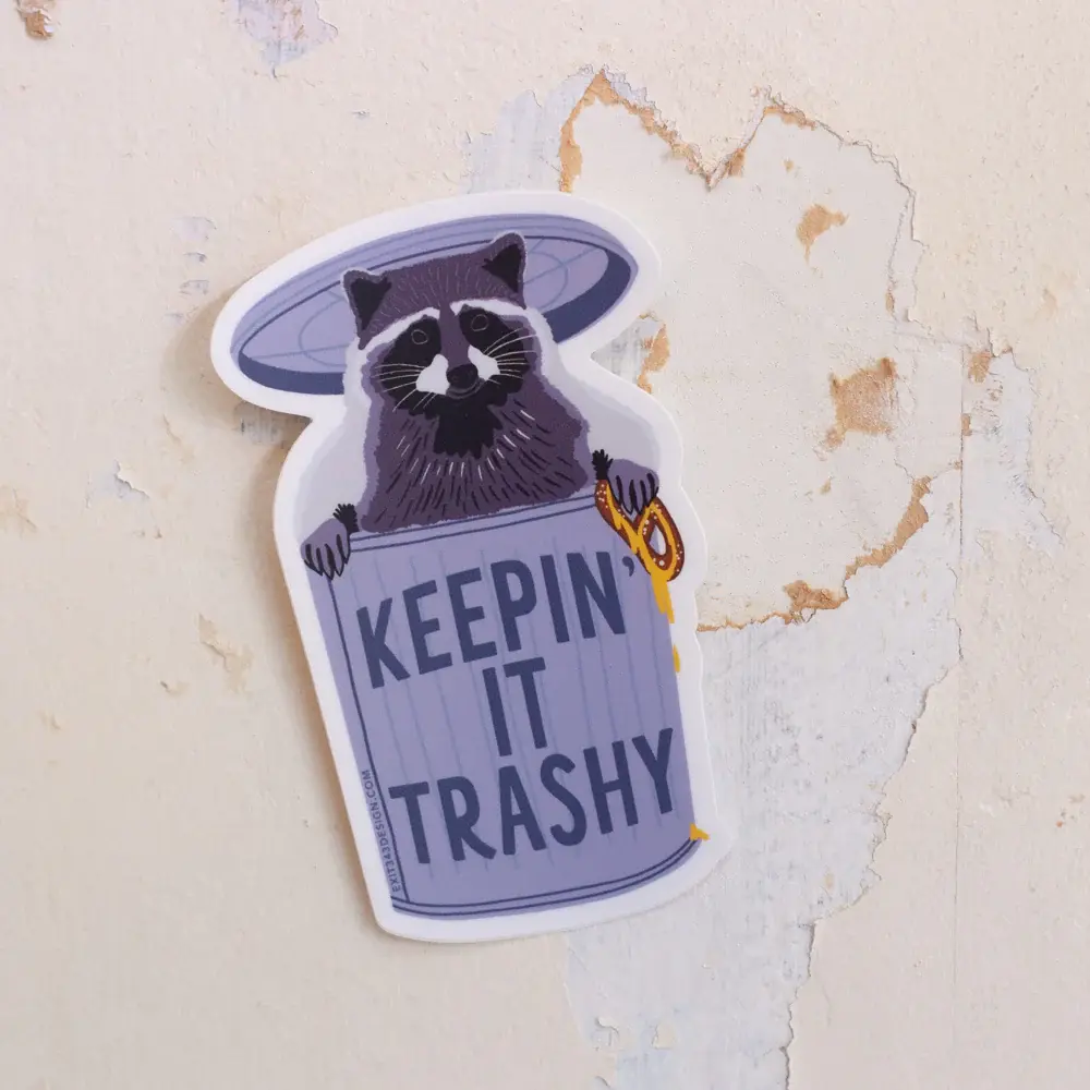 Keep it Trashy Philly Raccoon Sticker