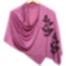 Berry Branch Poncho, Orchid with Black Ink