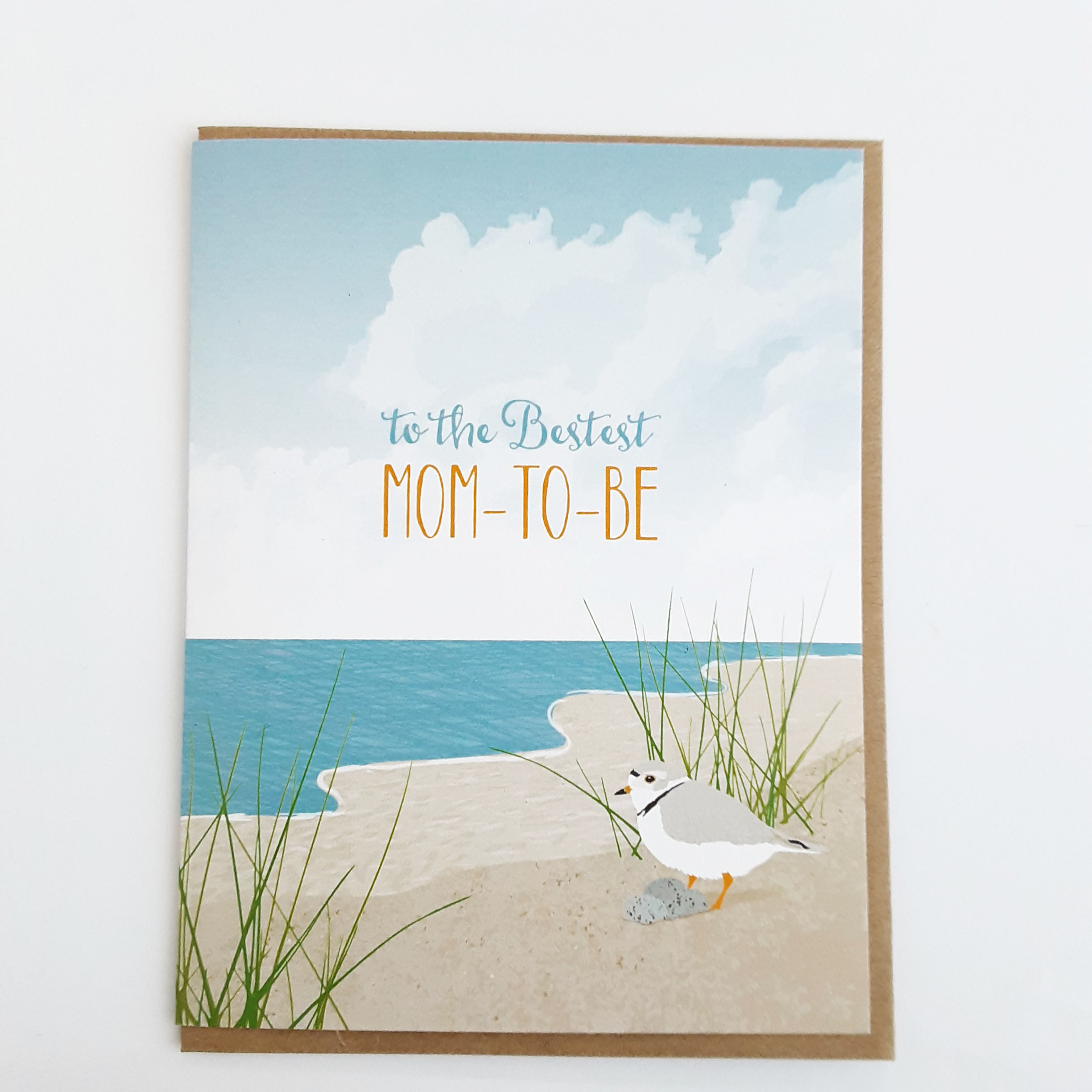 To the Bestest Mom-to-Be seagull w. nest 