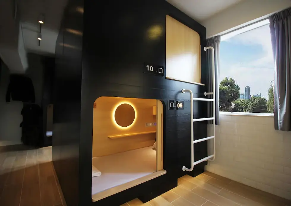 Export Wooden Series - Export Horizontal Capsule Single Bed