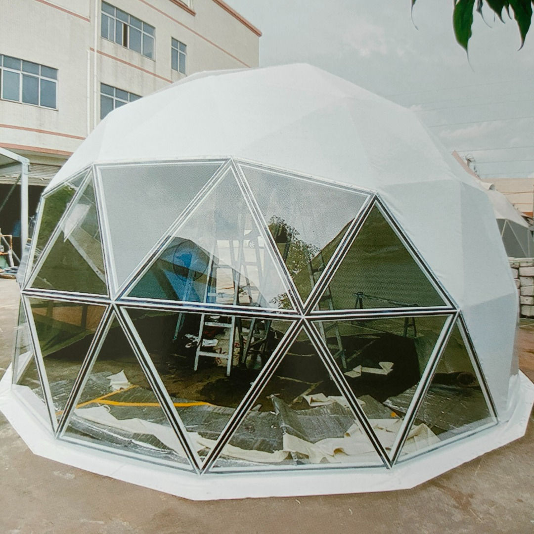 PVC/GLASS GLAMPING DOME