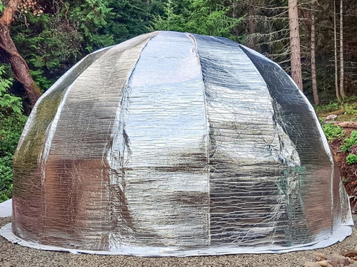 Reflective Bubble Liner Insulation | Off-Grid Geodomes