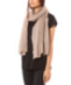 Thumbnail: Vertou cashmere shawl in natural