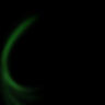 minimalistic main Decorative green swirl pattern from left lower corner to top right corne