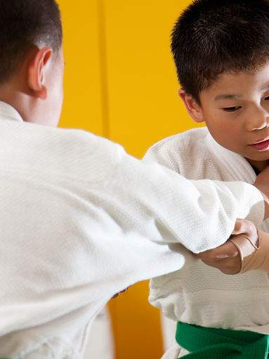 Entrenamiento de niños de judo