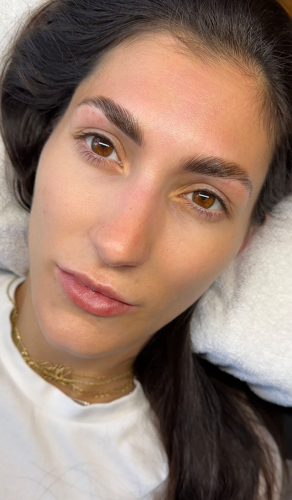 After Brow Lamination