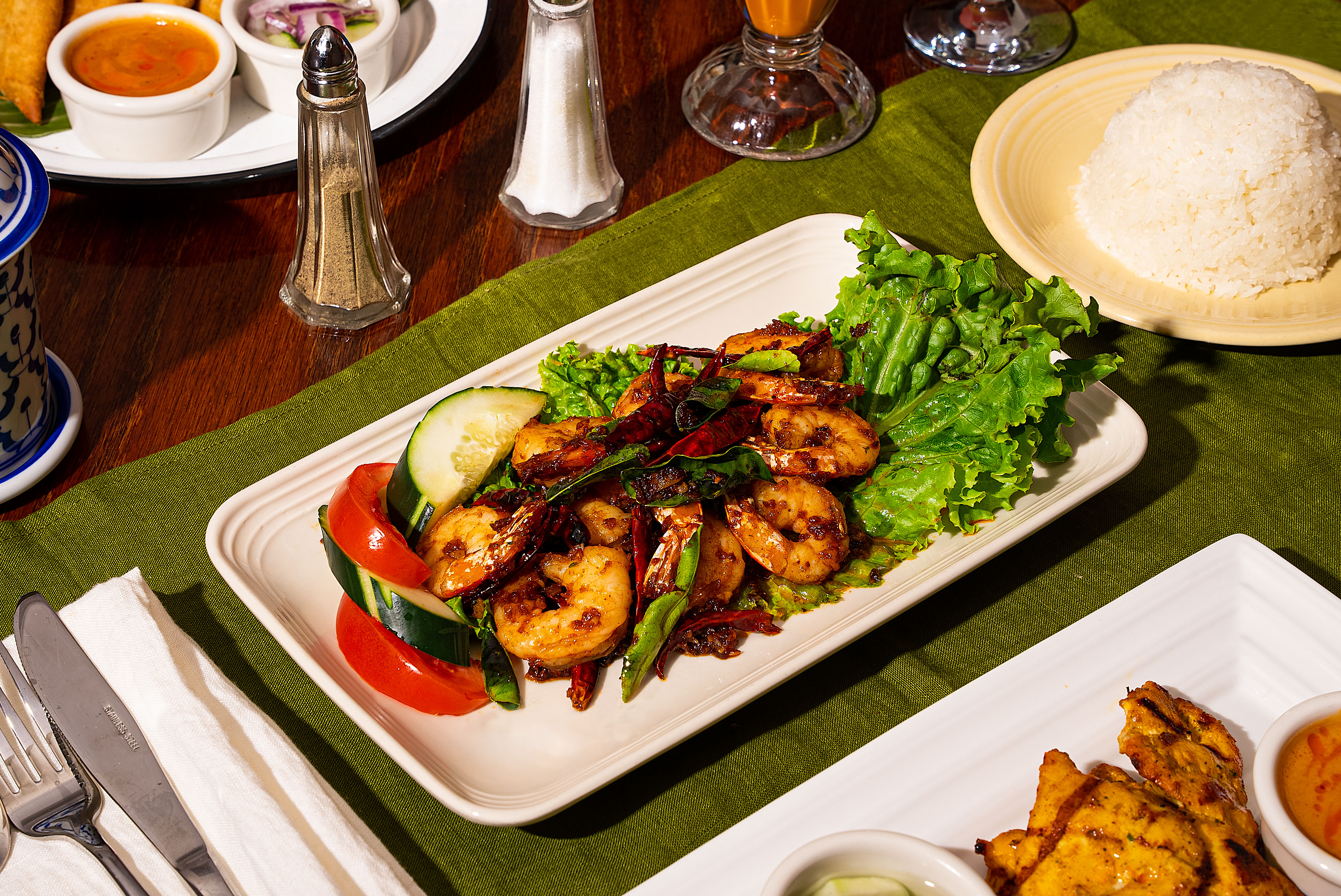Spicy Garlic Prawns