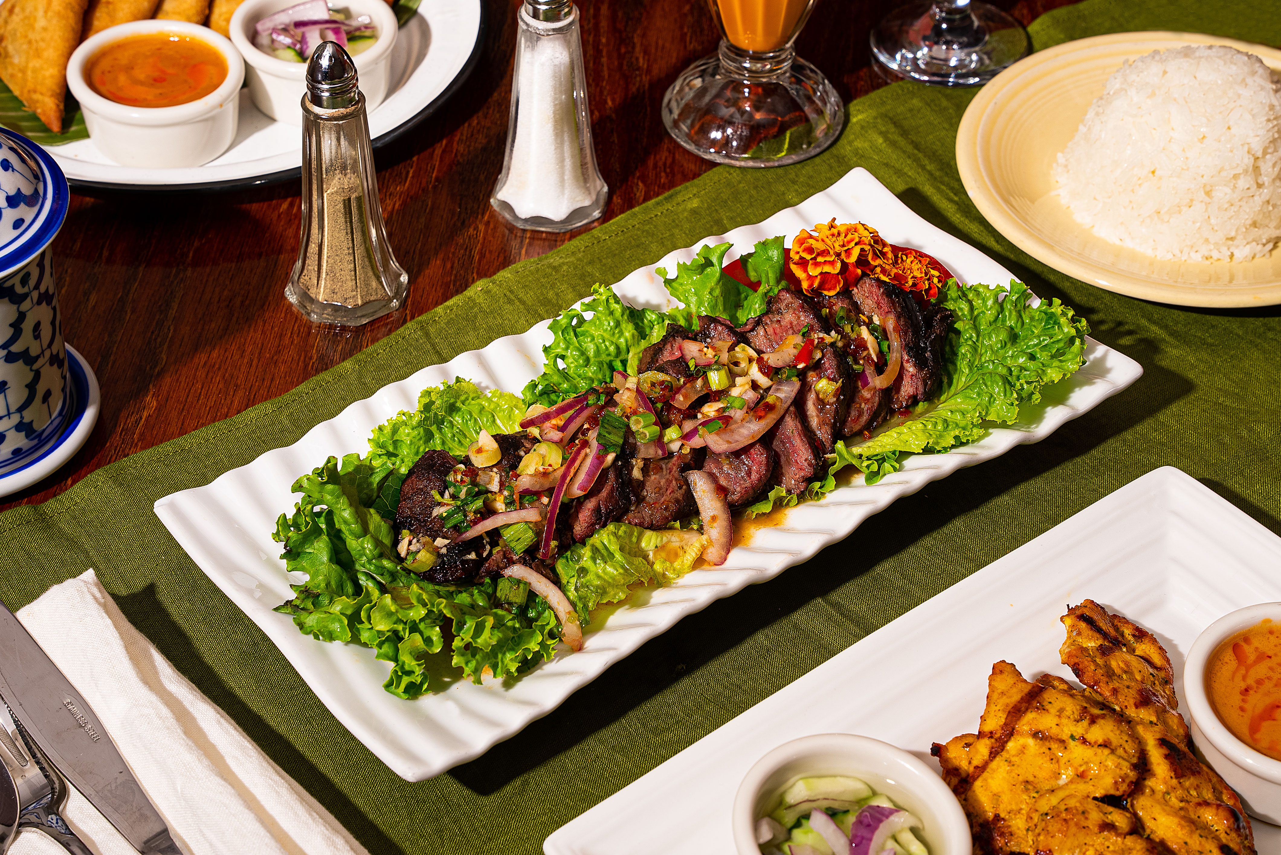 B.B.Q. Hanger Steak Salad