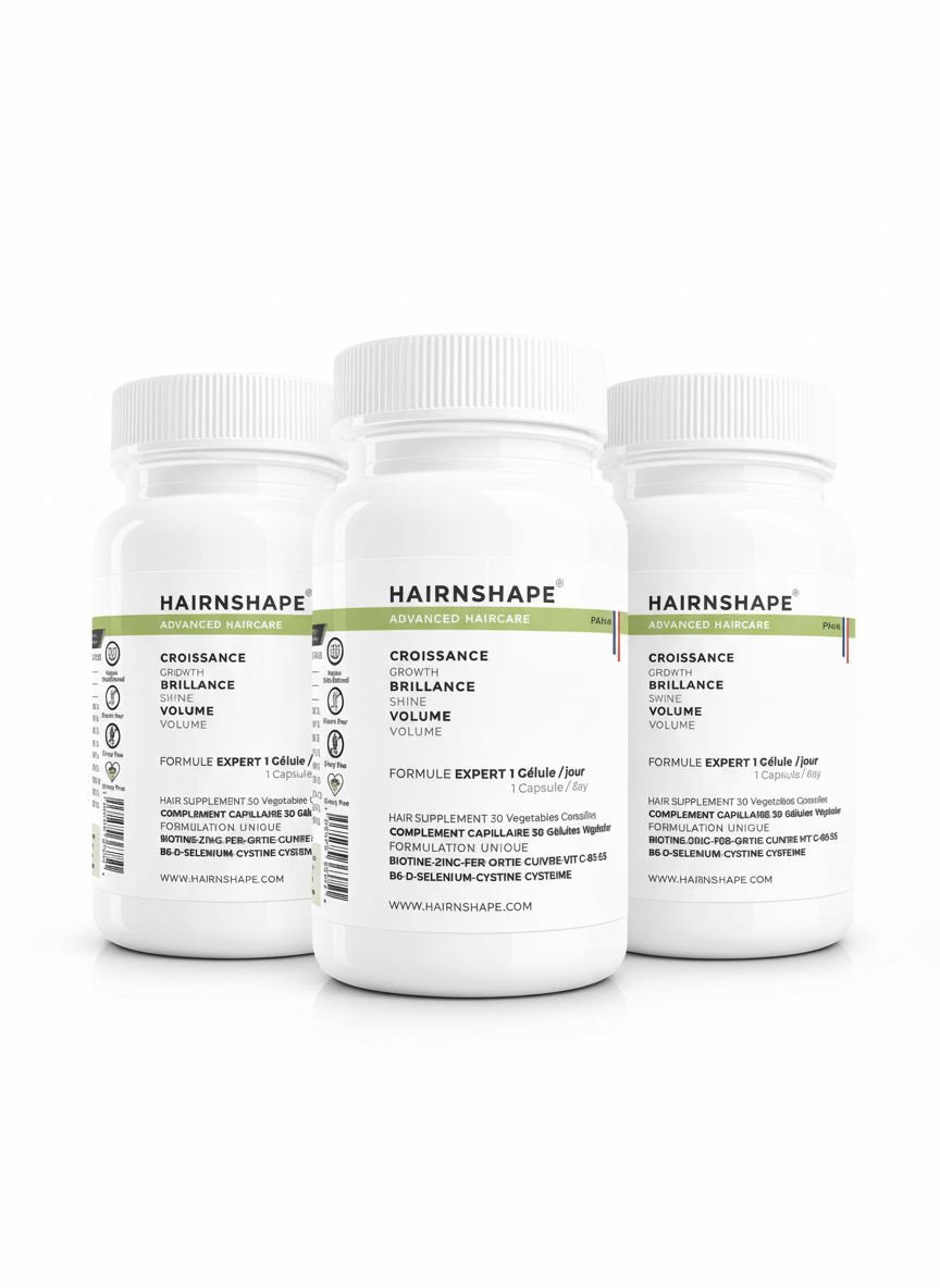 Vibrant HAIR Vitamines — 3 mois, trois flacons