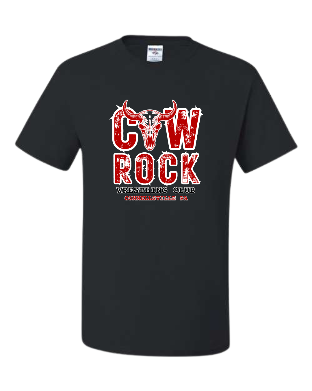 50/50 BLEND T-SHIRT COW ROCK WRESTLING CLUB
