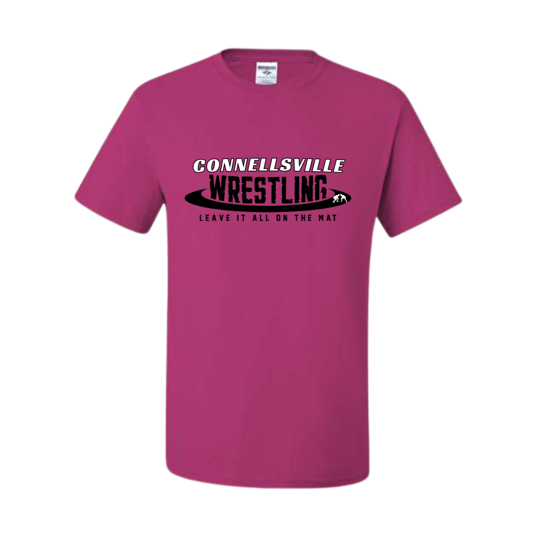 T-shirt 50/50 Blend Jerzees - Connellsville Wrestling Leave It All On The Mat