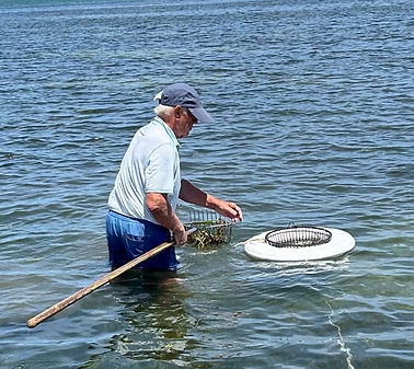 Founder and Creator of Nantucket Rope Bracelet in the water