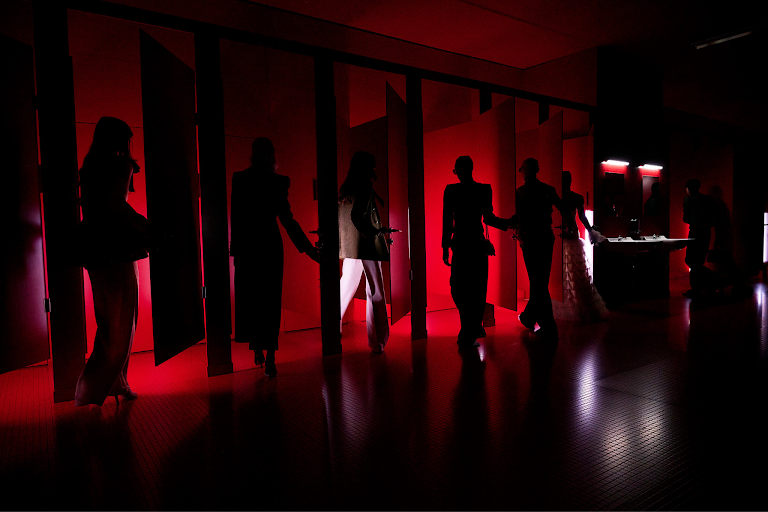 In the cubicle, we never know what we will find, or what we will reveal. Photo: Courtesy of Valentino