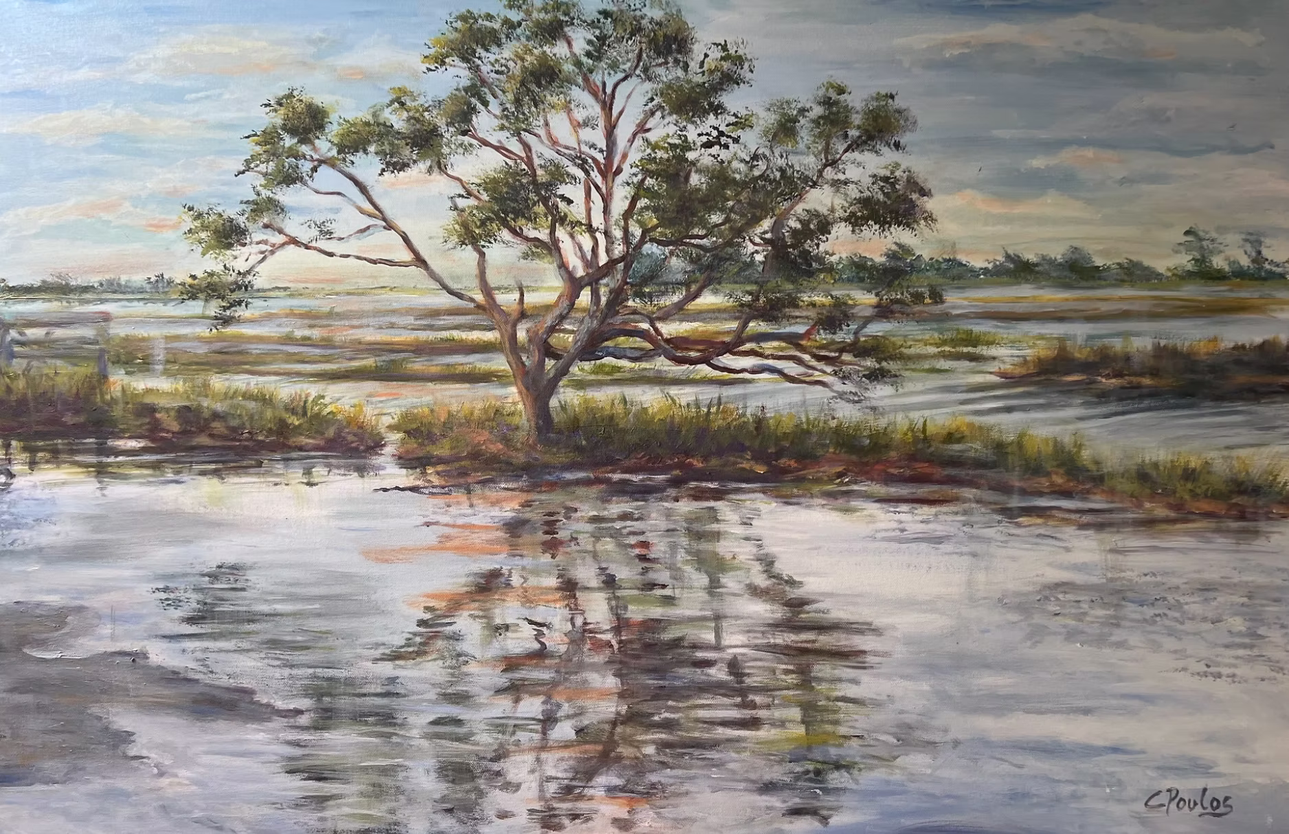 "Prince of Tides" painting by Cathy Poulos