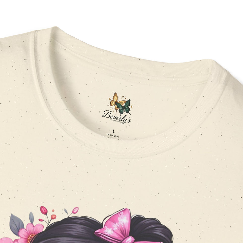 Thumbnail: Gama Floral Kids Portrait T-Shirt — Cute Grandma "Gama" Graphic Tee
