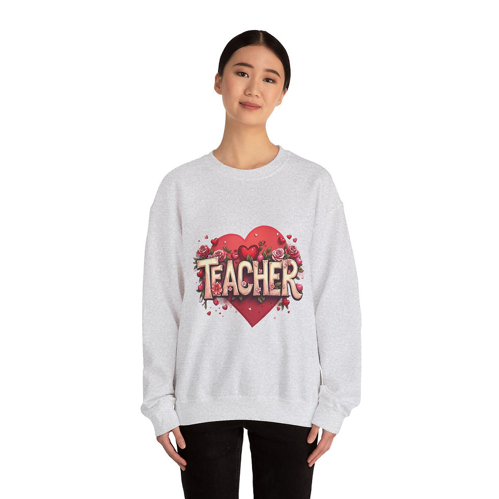 Thumbnail: Teacher Heart Sweatshirt – Valentine’s Day Gift for Educators