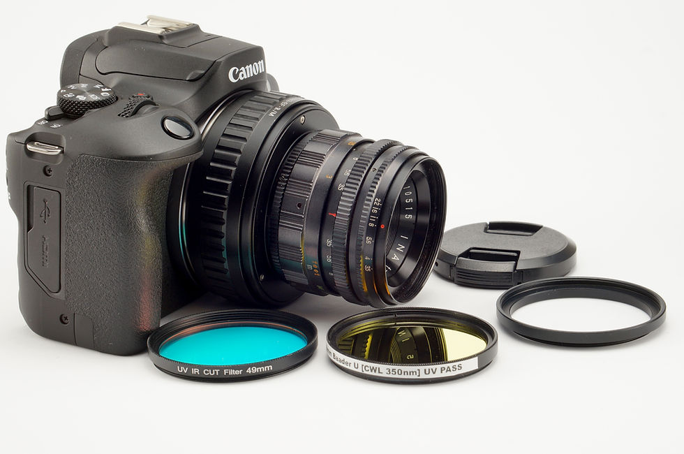UV Canon EOS R100 Camera, UV Lens and UV Pass Filter Outfit | IRCC