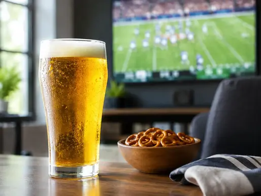 Draft Beer Tastes Better When the Game Is On