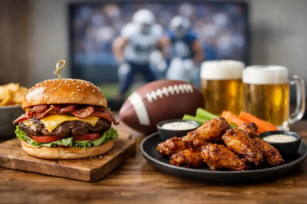 Burger or Wings for Game Day? Pick Your MVP