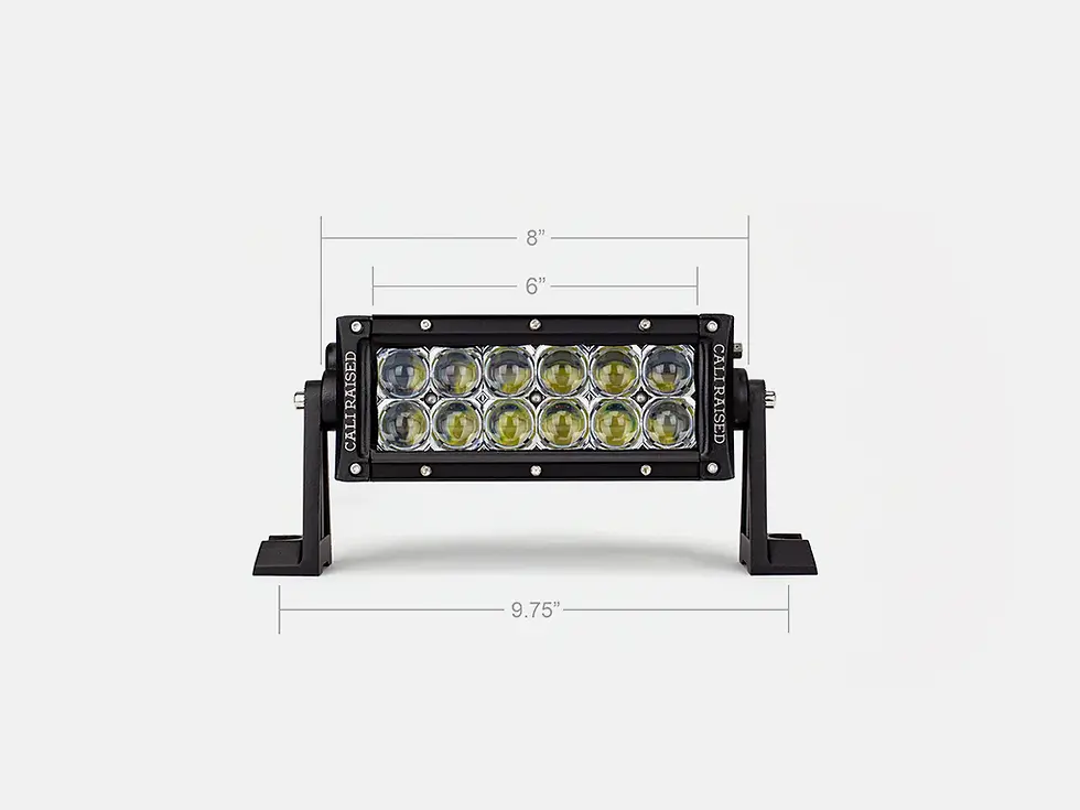 Cali Raised 8" Dual Row 5D Optic Osram LED Bar