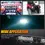 Thumbnail: Auxbeam 22 Inch 5D-Pro Series 22000LM Spot Beam Off-Road LED Light Bar