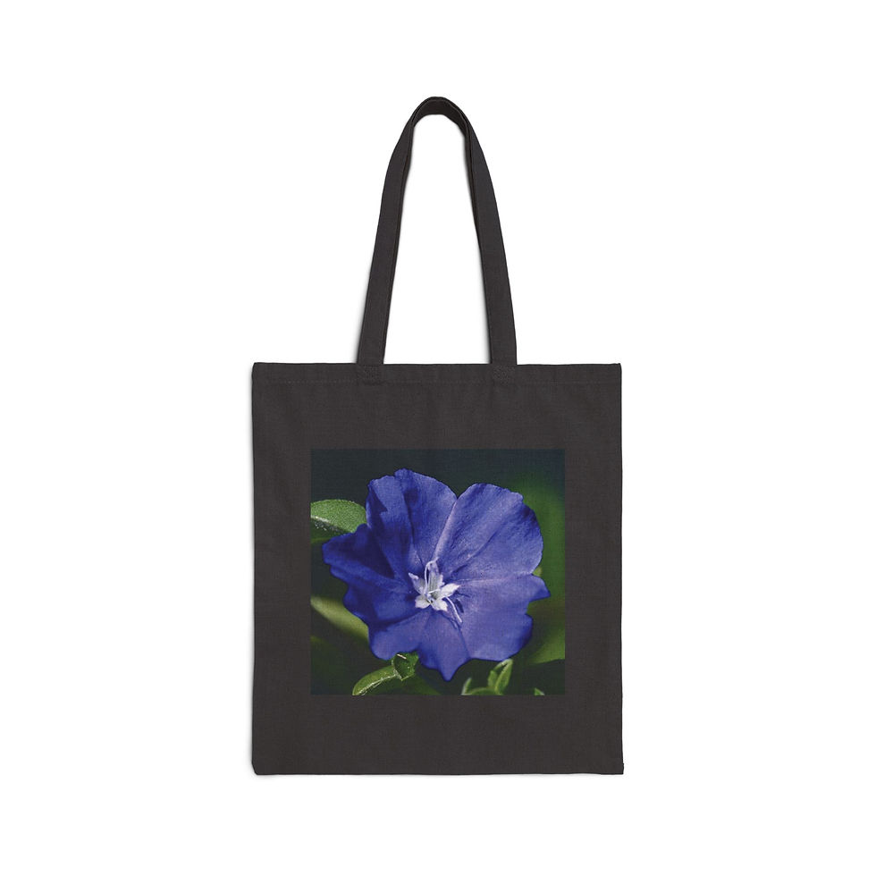 Blue Daze Cotton Canvas Tote Bag